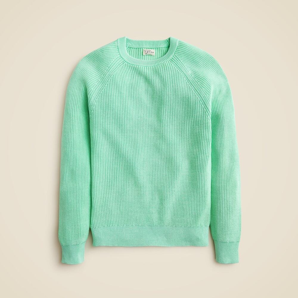 J. Crew Washed ribbed cotton sweater, NWT, Size L